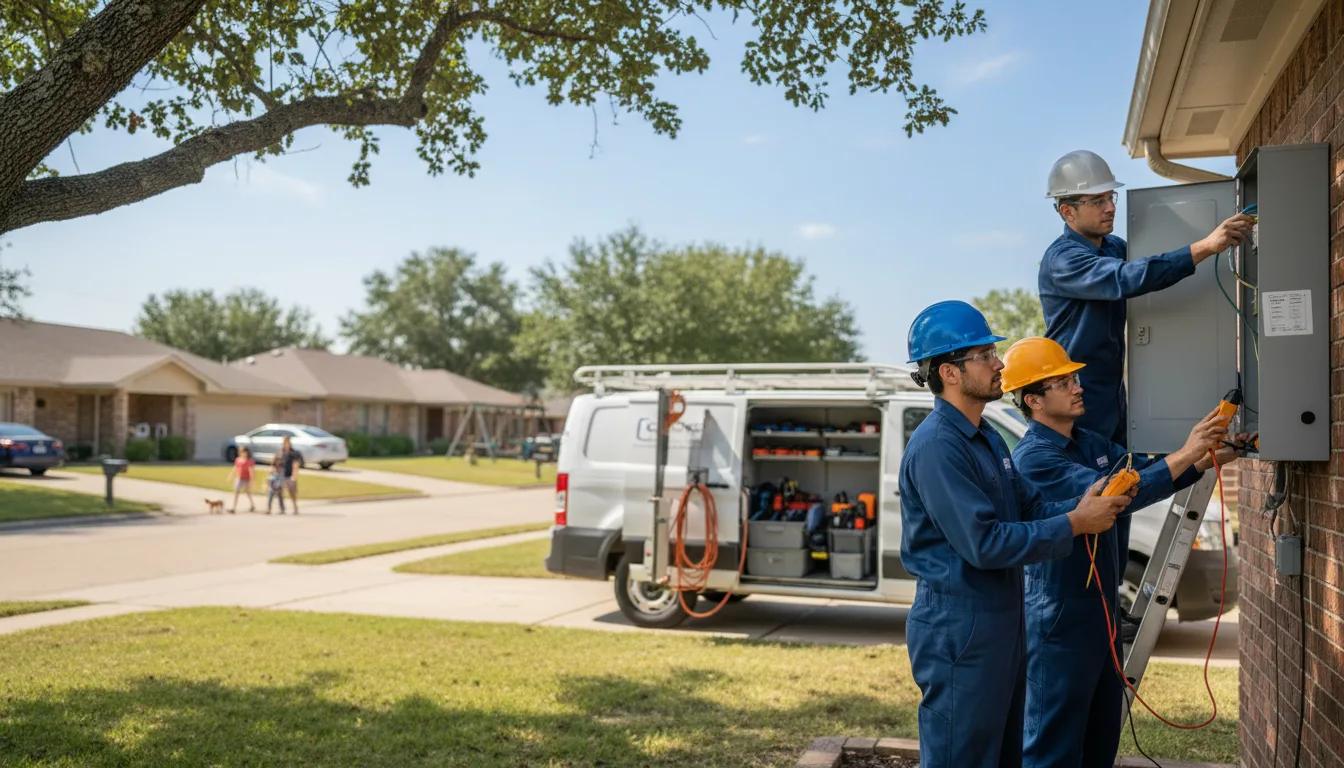 Certified electrician providing emergency electrical services in Oakhurst, OK